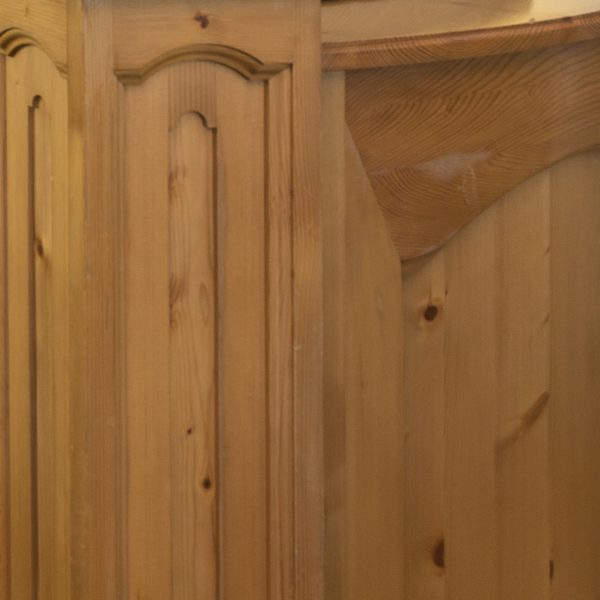 Wood panelling close up