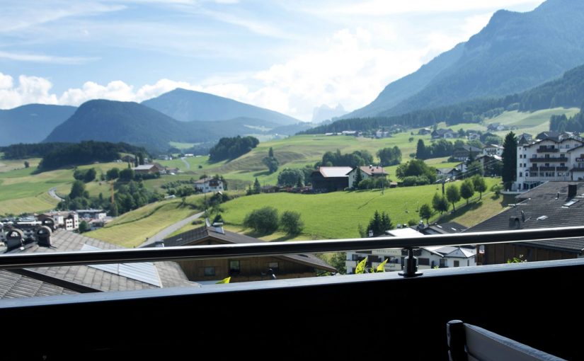 Residenza Mayr balcone vista Alpe di Siusi